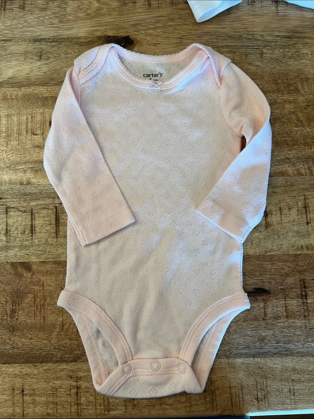 Carter's Baby One-Piece Bodysuits in White, Pink, and Sage Green